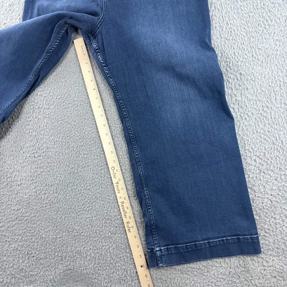 Pilcro Wide Leg Jeans in Dark Blue